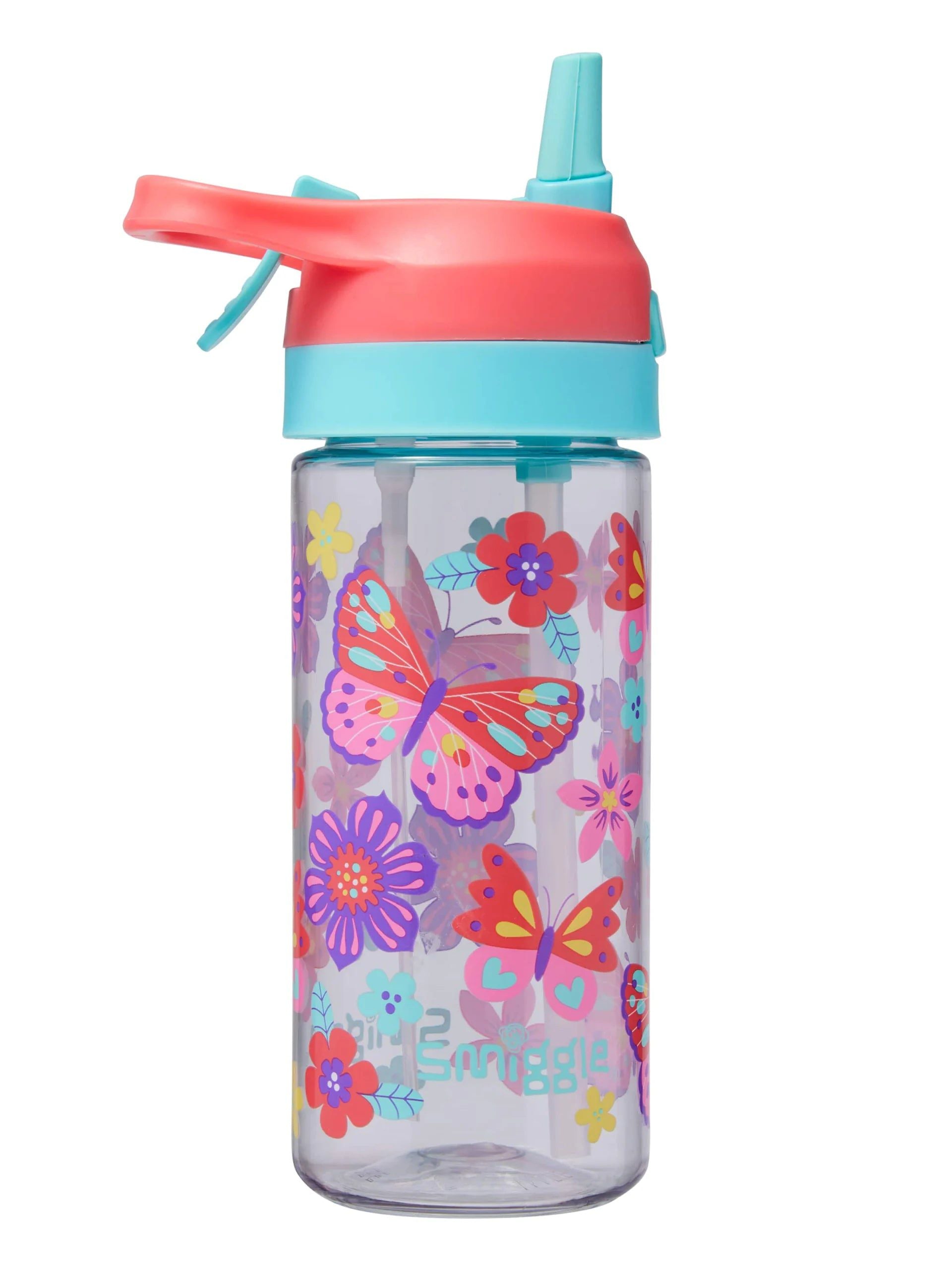Smiggle - Hali Junior Water Spray Automatic Straw 440ML Water Bottle
