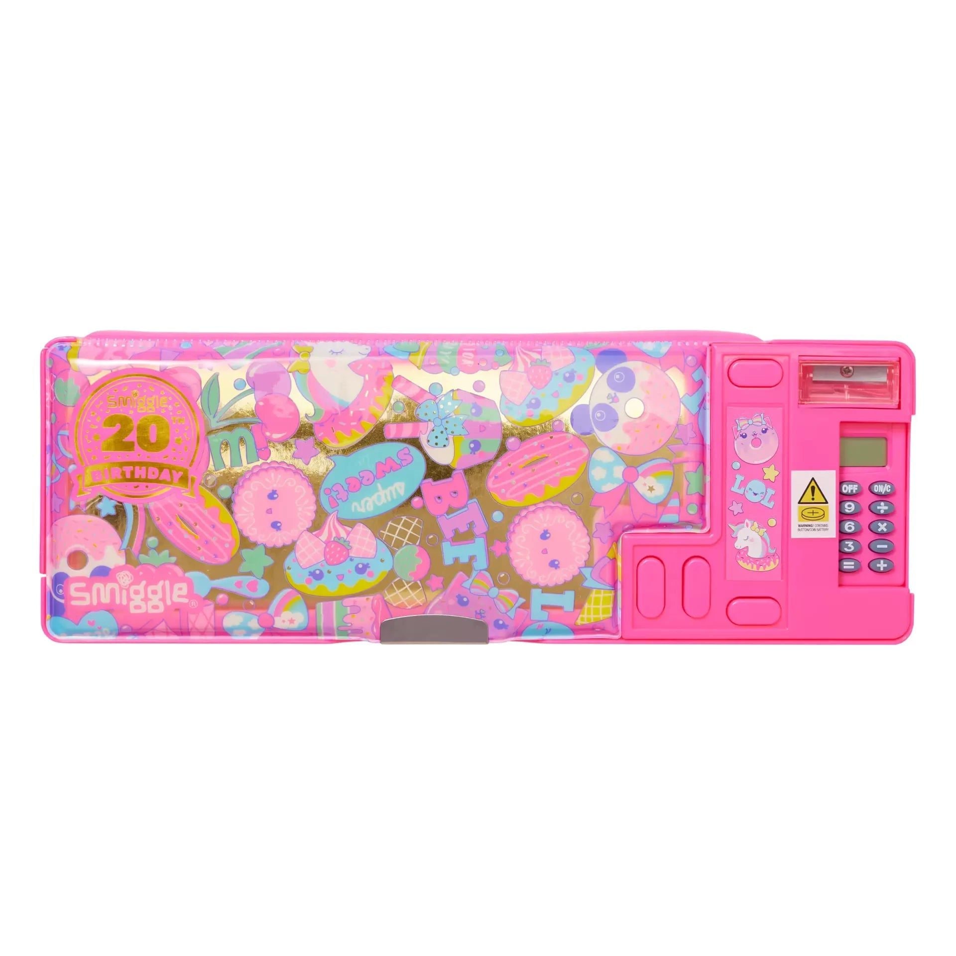 Smiggle - 20th Birthday Automatic Pencil Case with Calculator