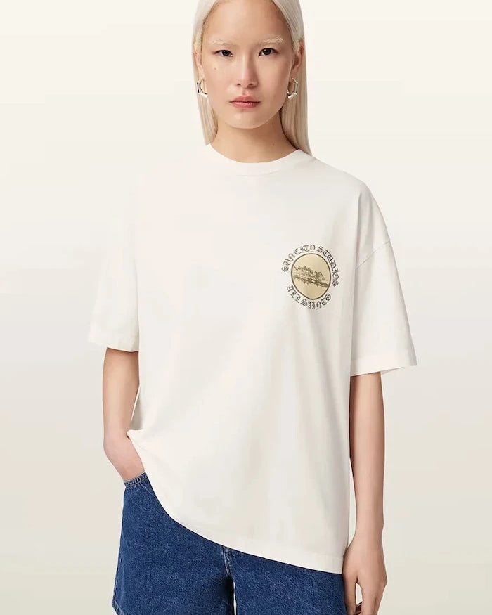 AllSaints kadın pamuklu tişört SUN