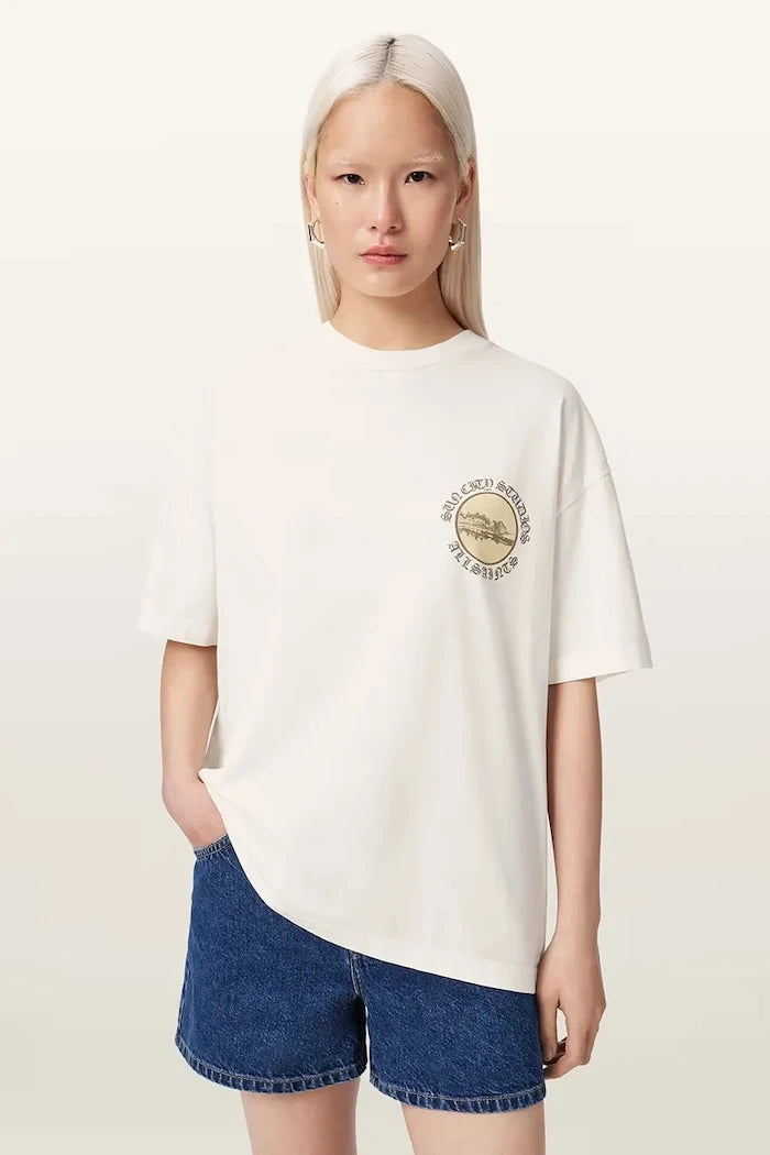 AllSaints тениска дамска от памук SUN