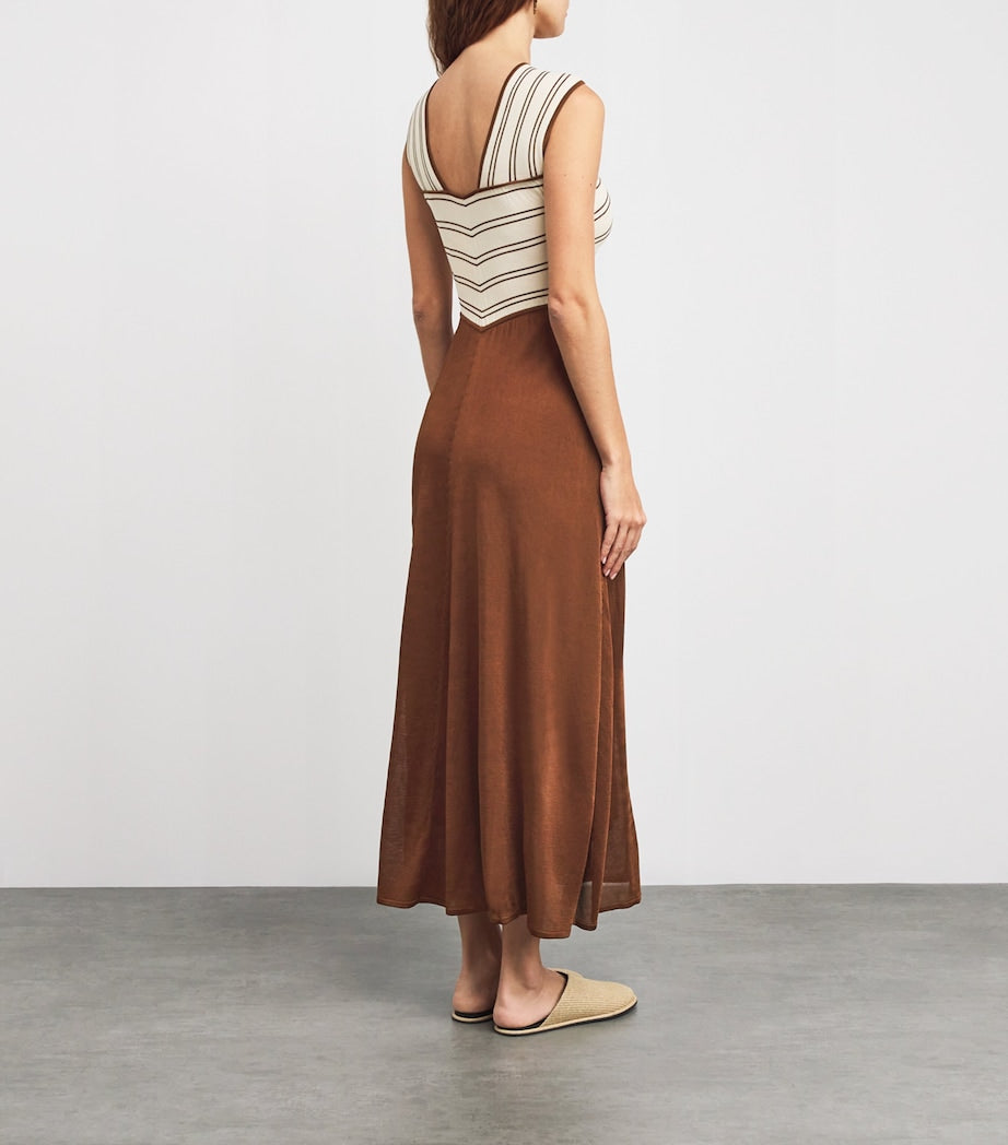 Multi Halterneck Hypnotic Midi Dress