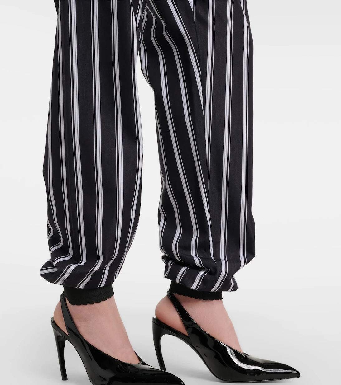 The Attico - Striped cotton sweatpants