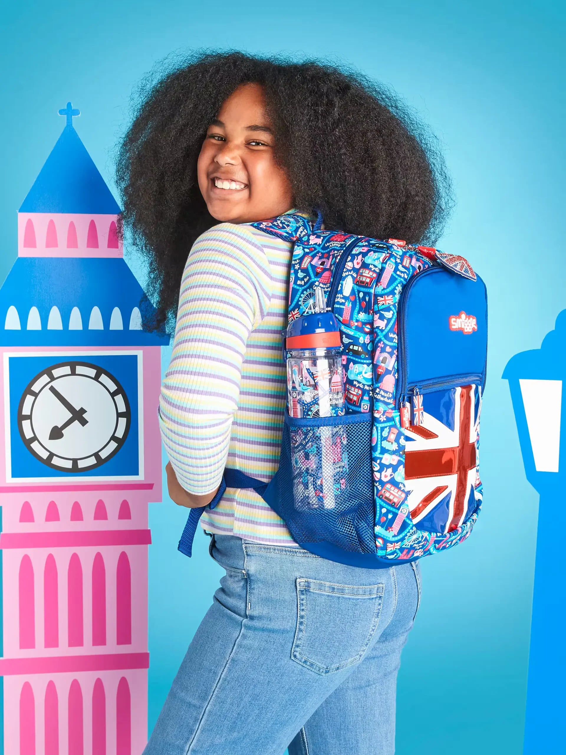 Smiggle - Little London 3 Parçalı Okul Çantası Seti