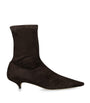 The Row Brown Liisa Suede Ankle Boots 35