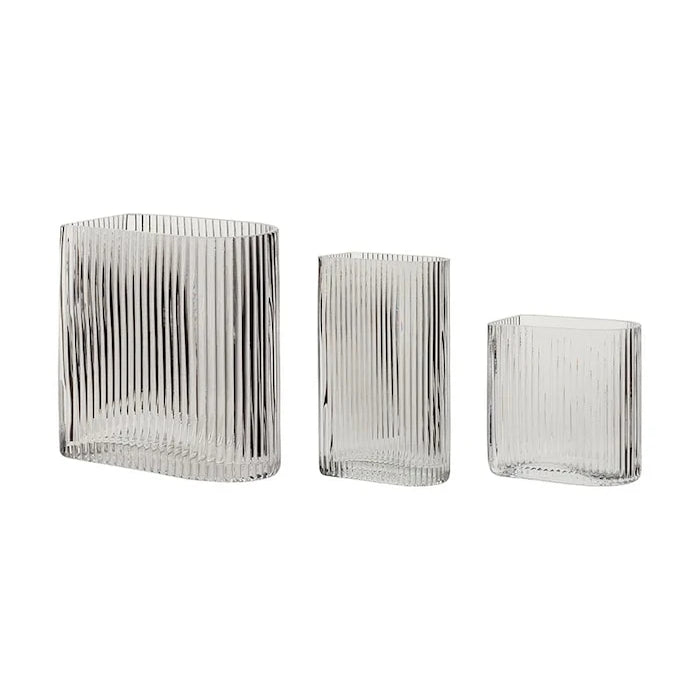 Hübsch Clear Dekoratif Vazo Seti 13/18/20 cm (3 Parça)