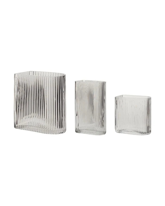 Hübsch Clear Dekoratif Vazo Seti 13/18/20 cm (3 Parça)