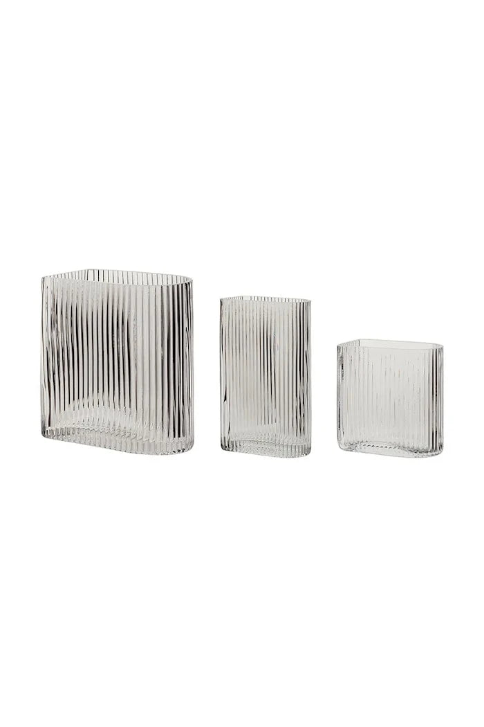 Hübsch Clear Dekoratif Vazo Seti 13/18/20 cm (3 Parça)