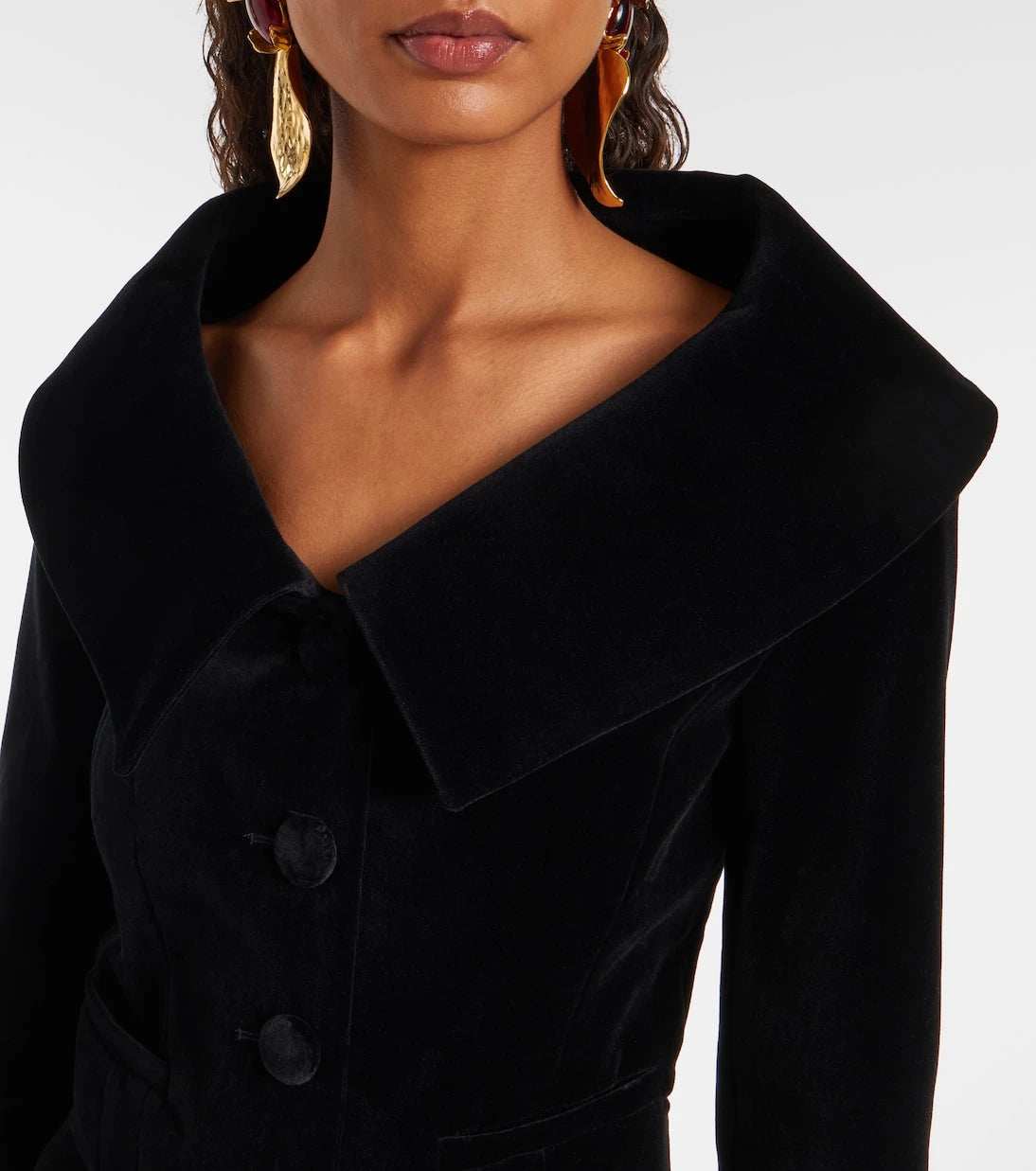 Nina Ricci - جاكيت مخمل قطني قصير