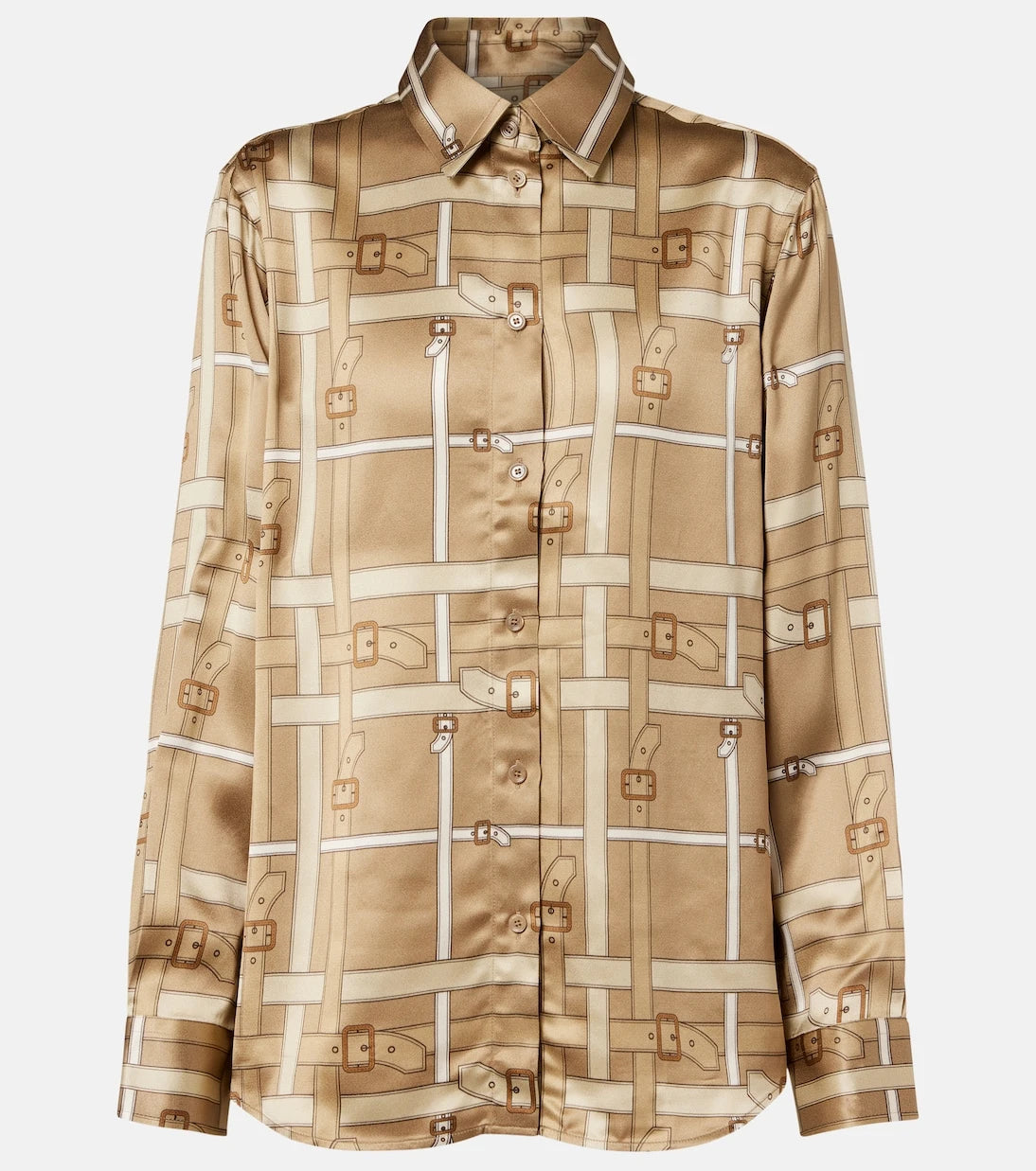 Burberry - قميص إيما ساتان مطبوع