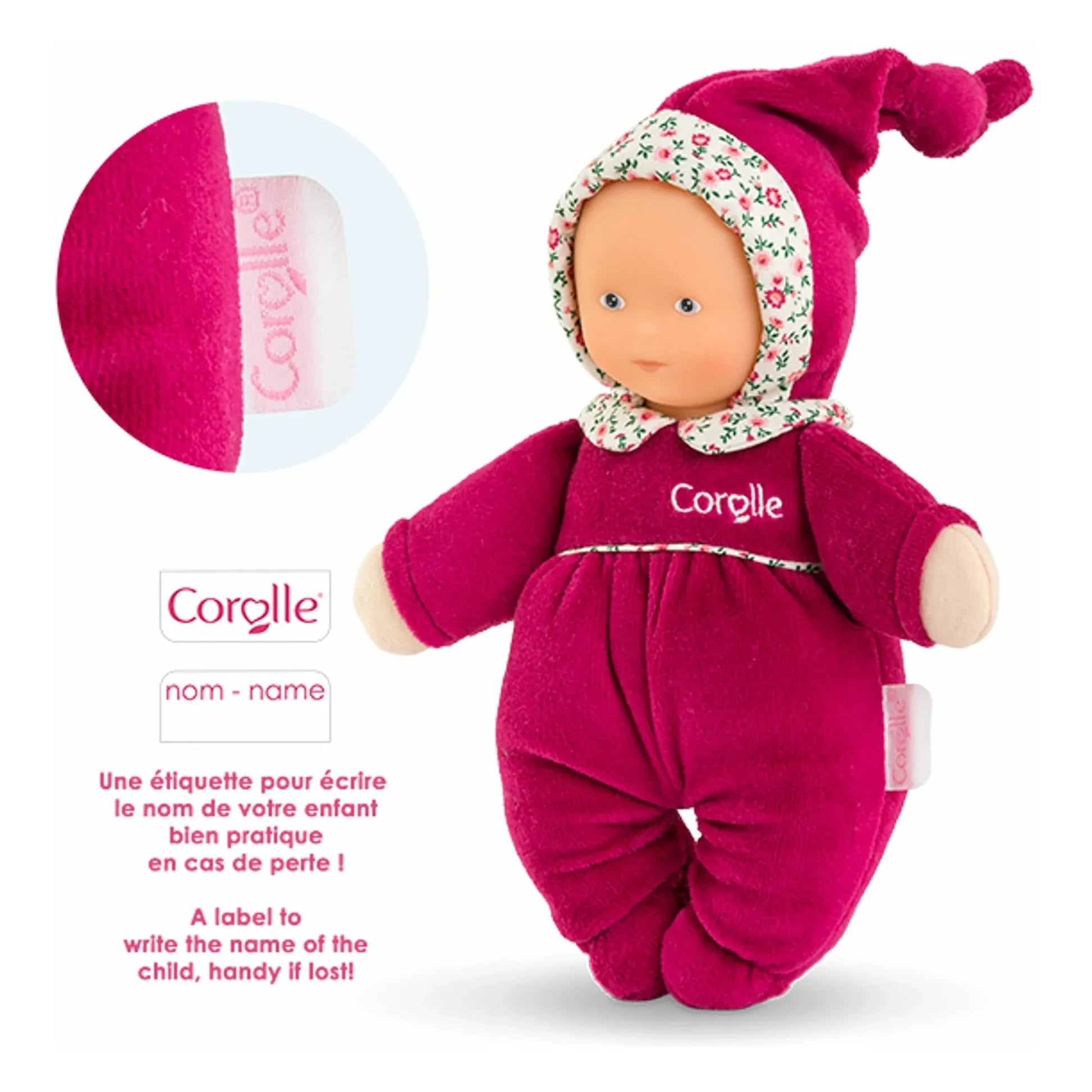 Corolle - Babidoux - Pink Pomegranate Soft toy | Fuchsia