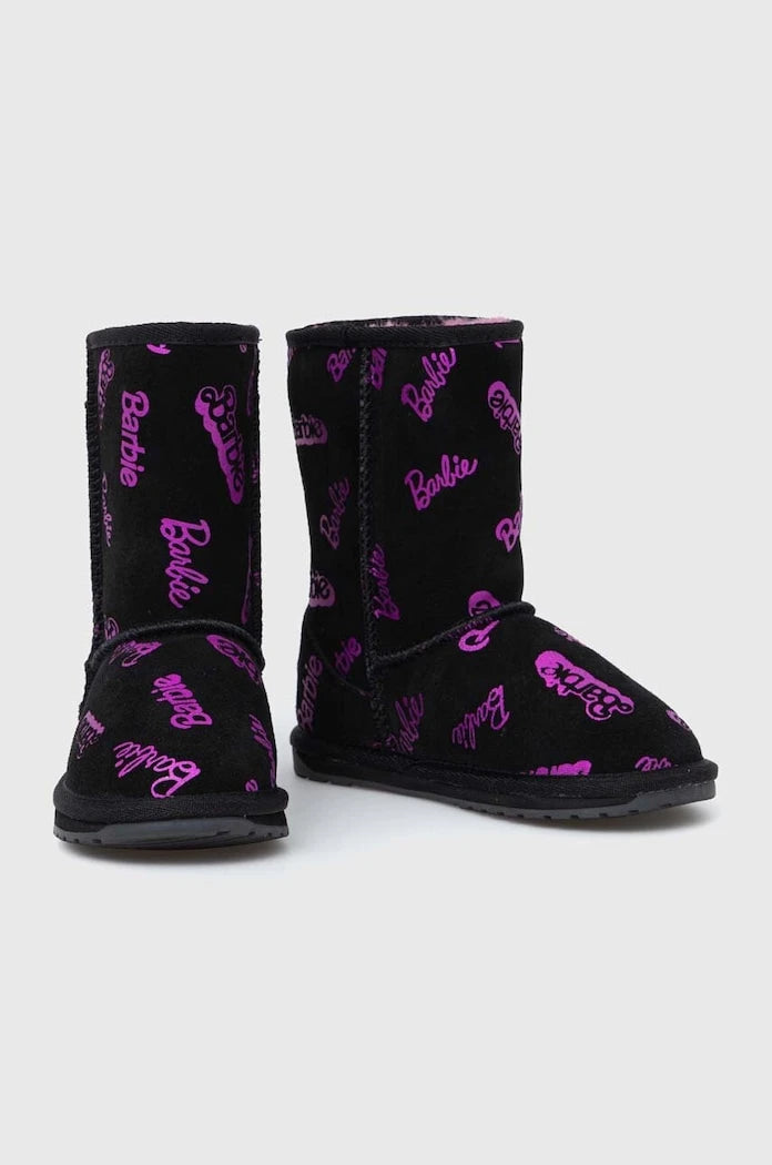 Çocuk süet botlar Emu Australia Barbie? Wallaby Print Lo