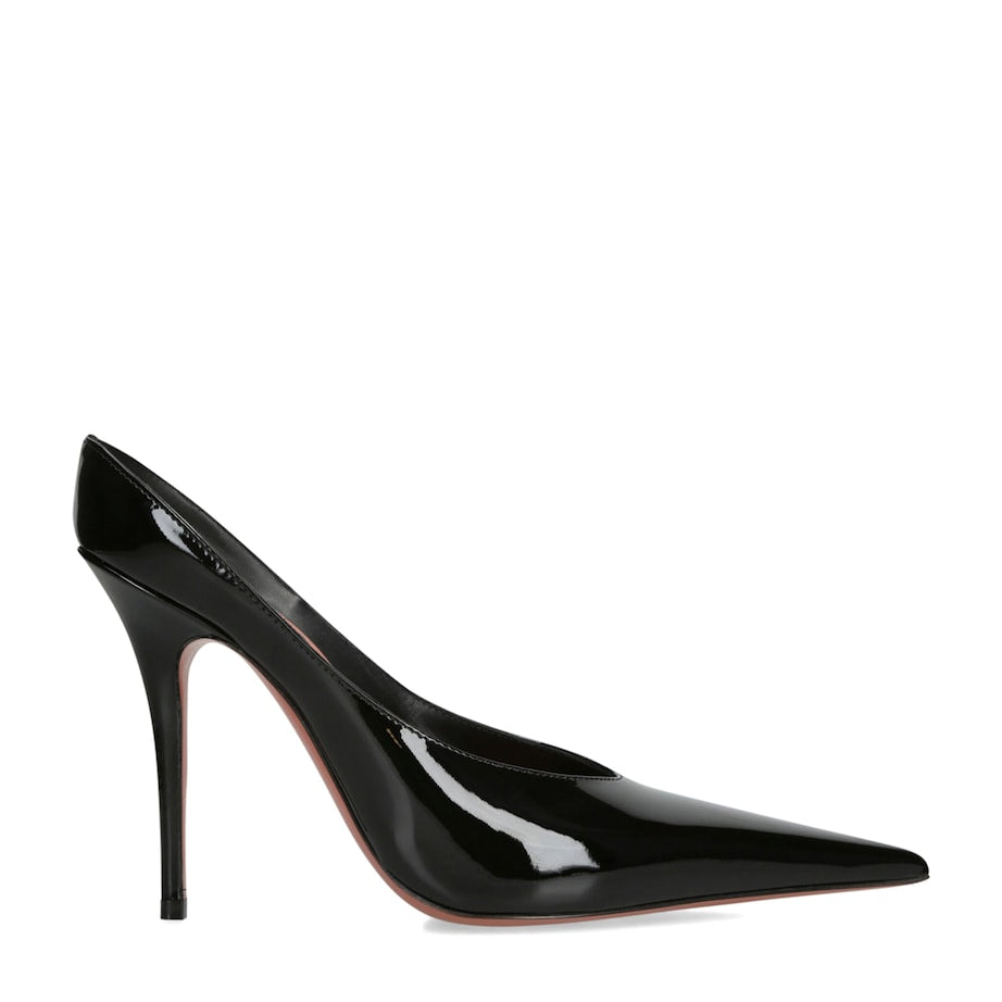 Patent Leather Anok Mules 105 BLACK