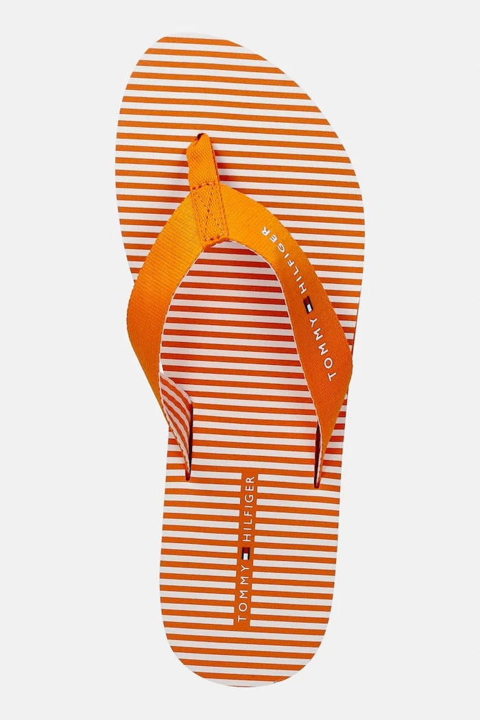 Tommy Hilfiger Kadın Parmak Arası Terlik TH ITHACA STRIPE SUMMER SANDAL