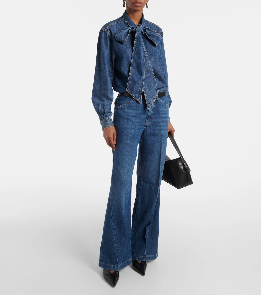 Frame - Le Baggy Palazzo wide-leg jeans