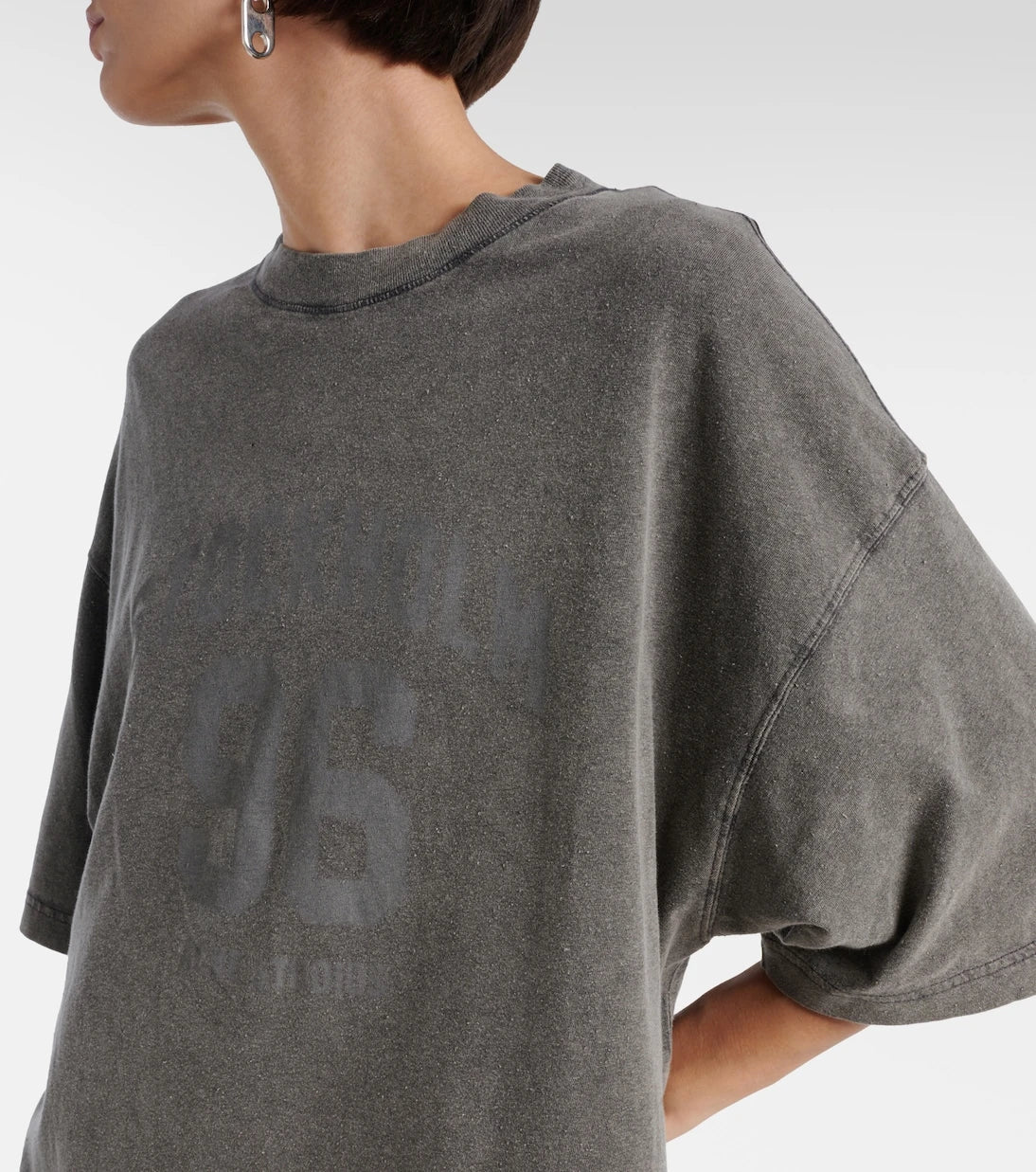 Acne Studios - Ennie logo cotton minidress