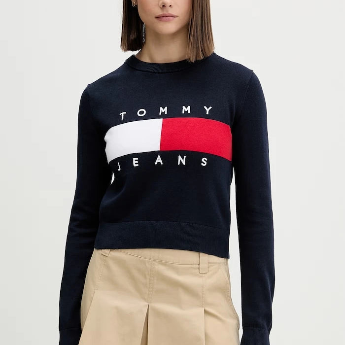 Tommy Jeans Kadın Pamuk Kazak