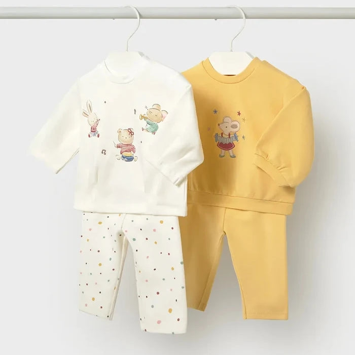 Mayoral Newborn pamuk ve elastanlı bebek seti