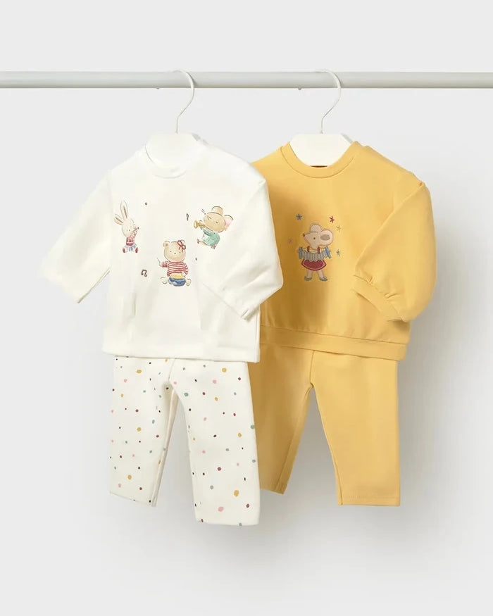 Mayoral Newborn pamuk ve elastanlı bebek seti