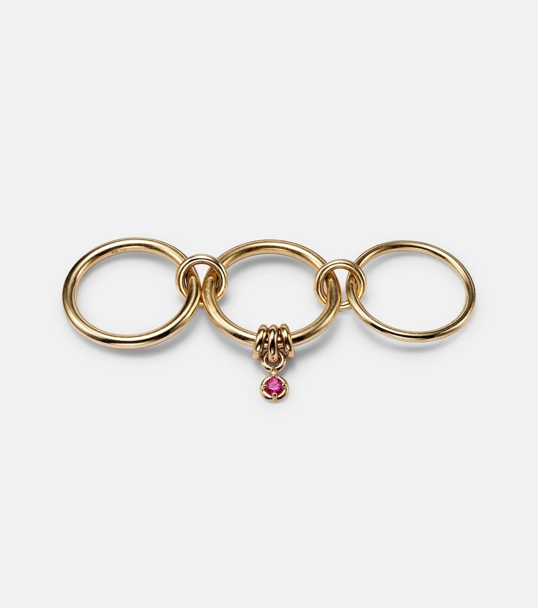 Spinelli Kilcollin - Piera 18kt gold linked rings with sapphire