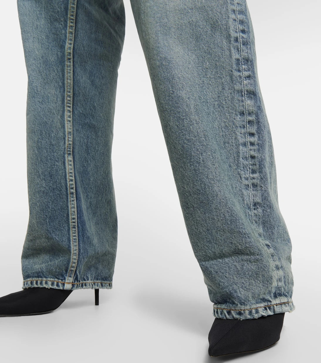 Balenciaga - Mid-rise wide-leg jeans