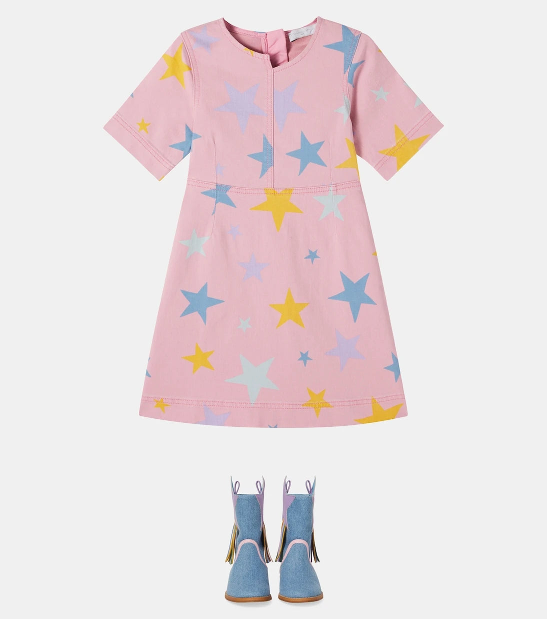 Stella McCartney Kids - Printed denim dress