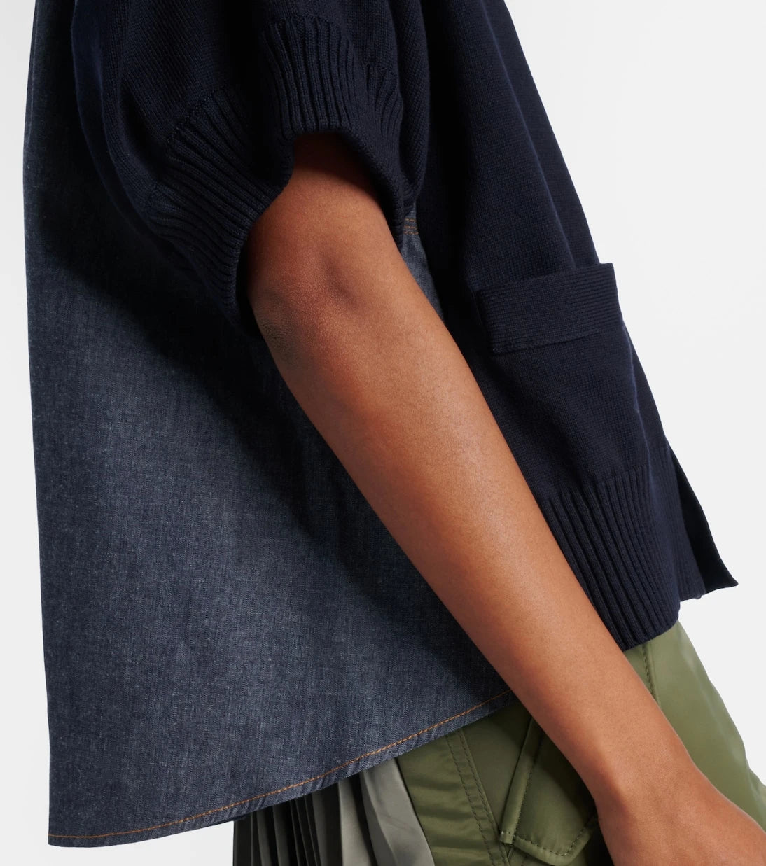 Sacai - Paneled shirt
