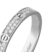 White Gold and Diamond LOVE Ring