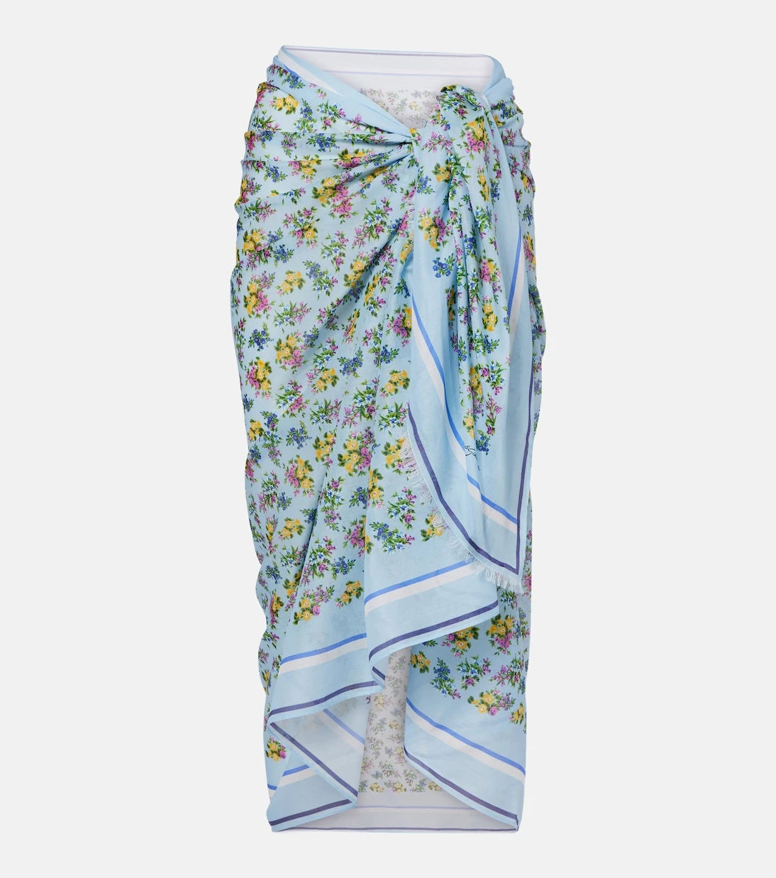 Dolce&Gabbana - Floral cotton beach cover-up