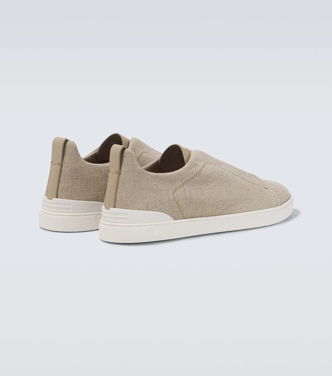 Zegna - حذاء رياضي قماشي Triple Stitch