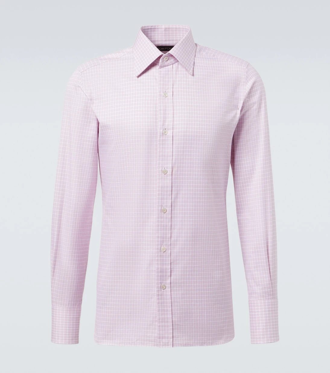 Tom Ford - Checked cotton poplin shirt