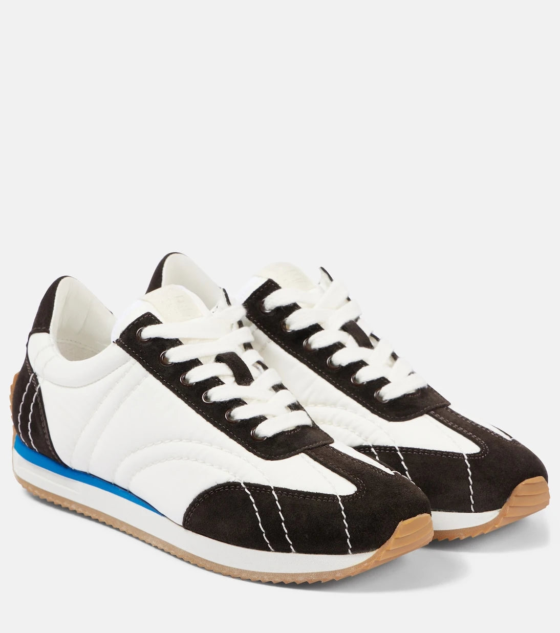 Toteme - Suede-trimmed sneakers