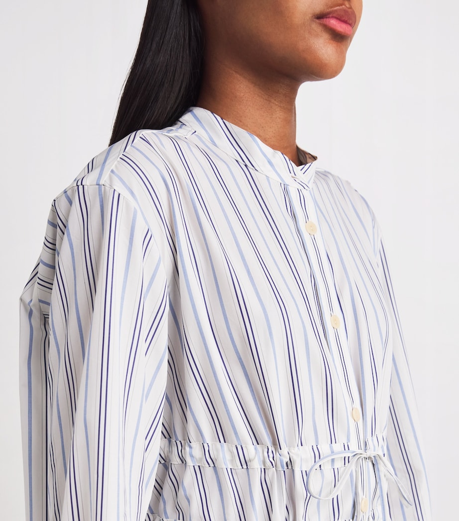 Palmer//Harding Blue Cotton Stripe Clarity Maxi Dress