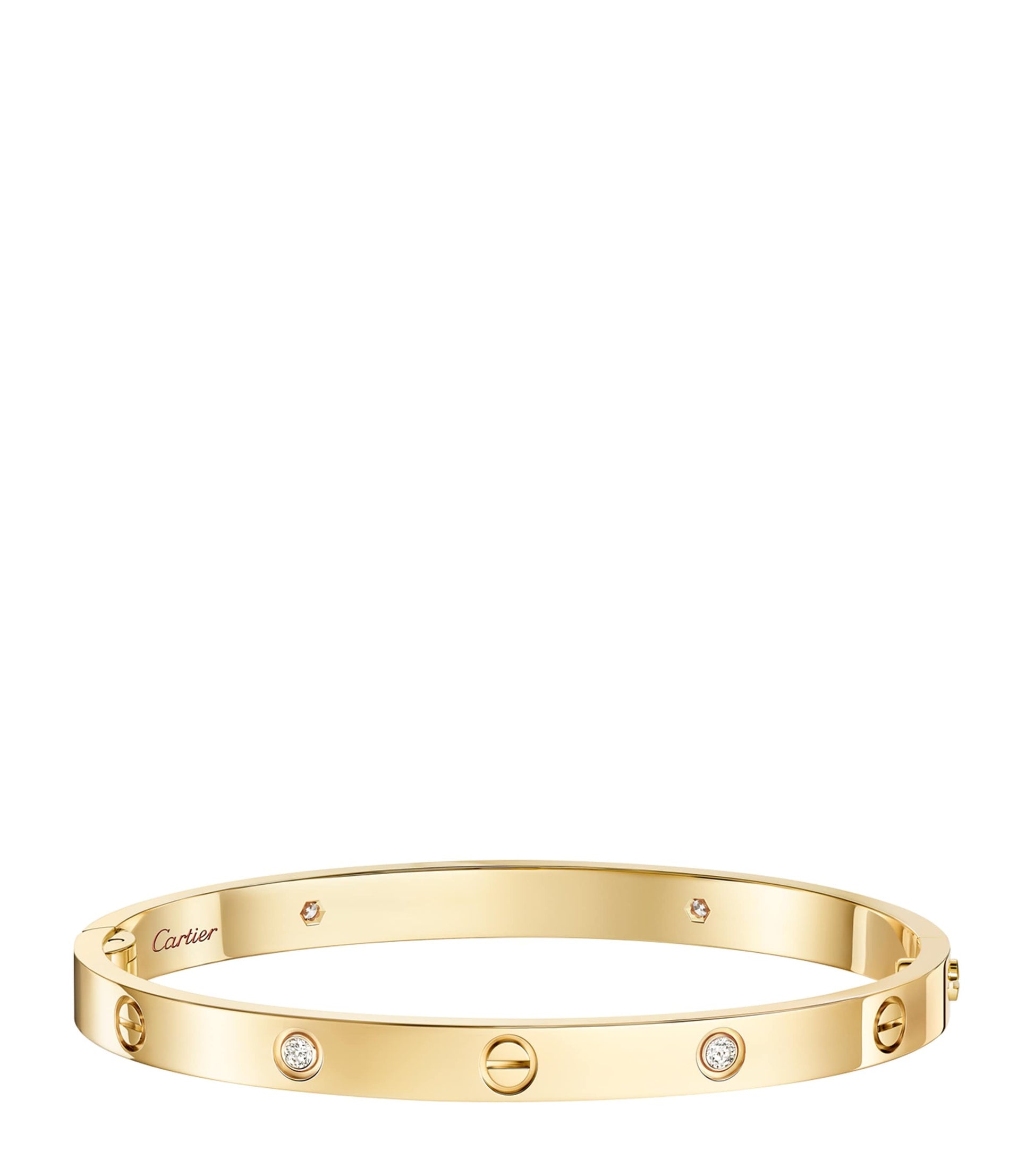 Cartier Medium Yellow Gold and Diamond LOVE Bracelet