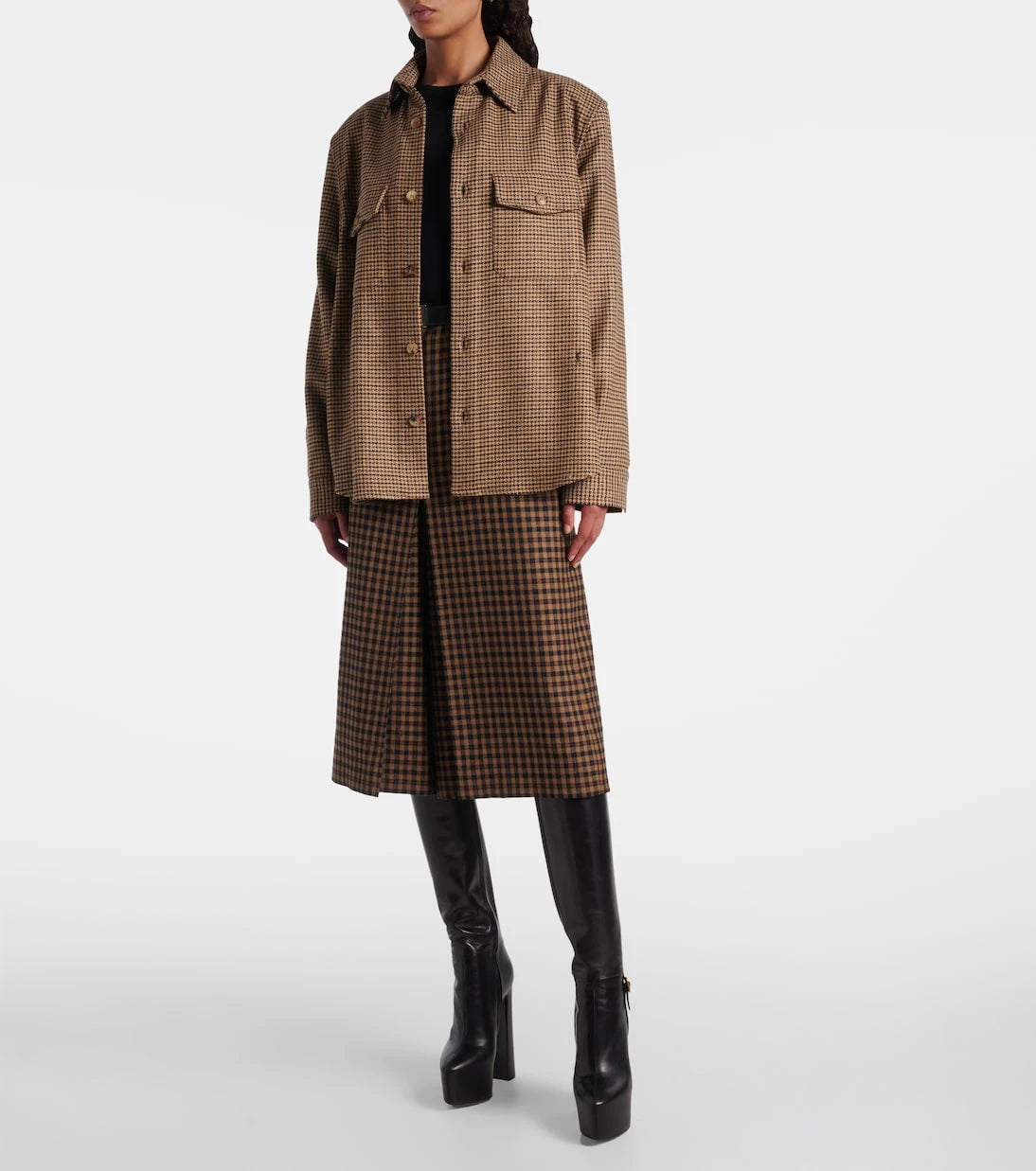 Saint Laurent - Houndstooth overshirt