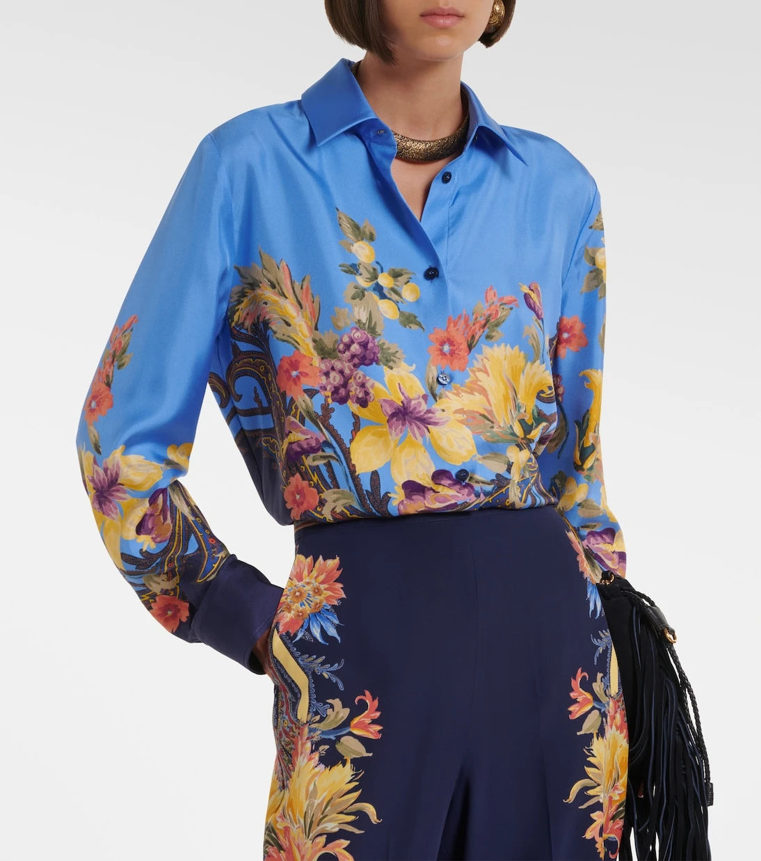 Etro - Floral silk shirt