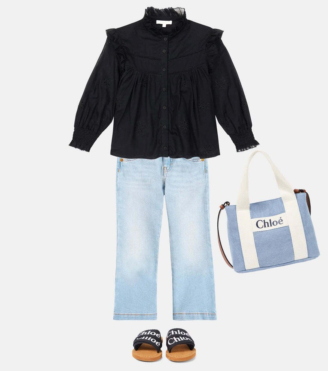 Chloé Kids - قميص قطن