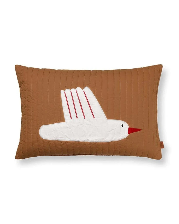 ferm LIVING Bird Quilted Dekoratif Yastık Kılıfı