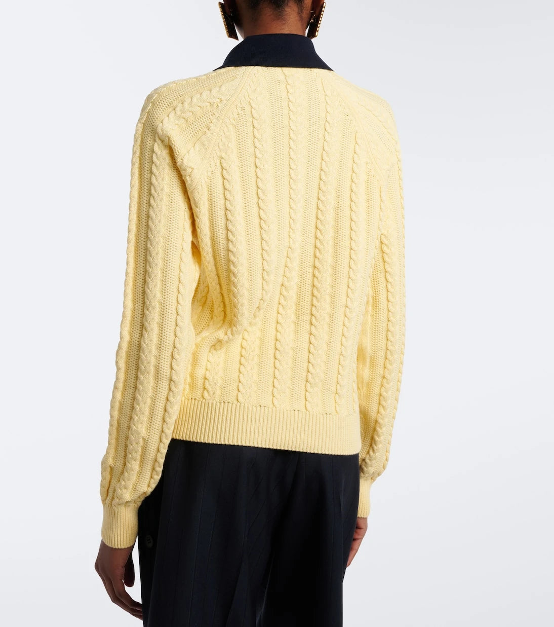 Versace - Medusa cable-knit cotton sweater