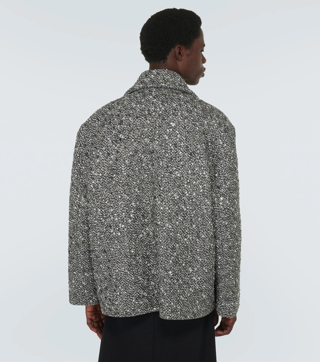Valentino - Embellished bouclé wool-blend jacket