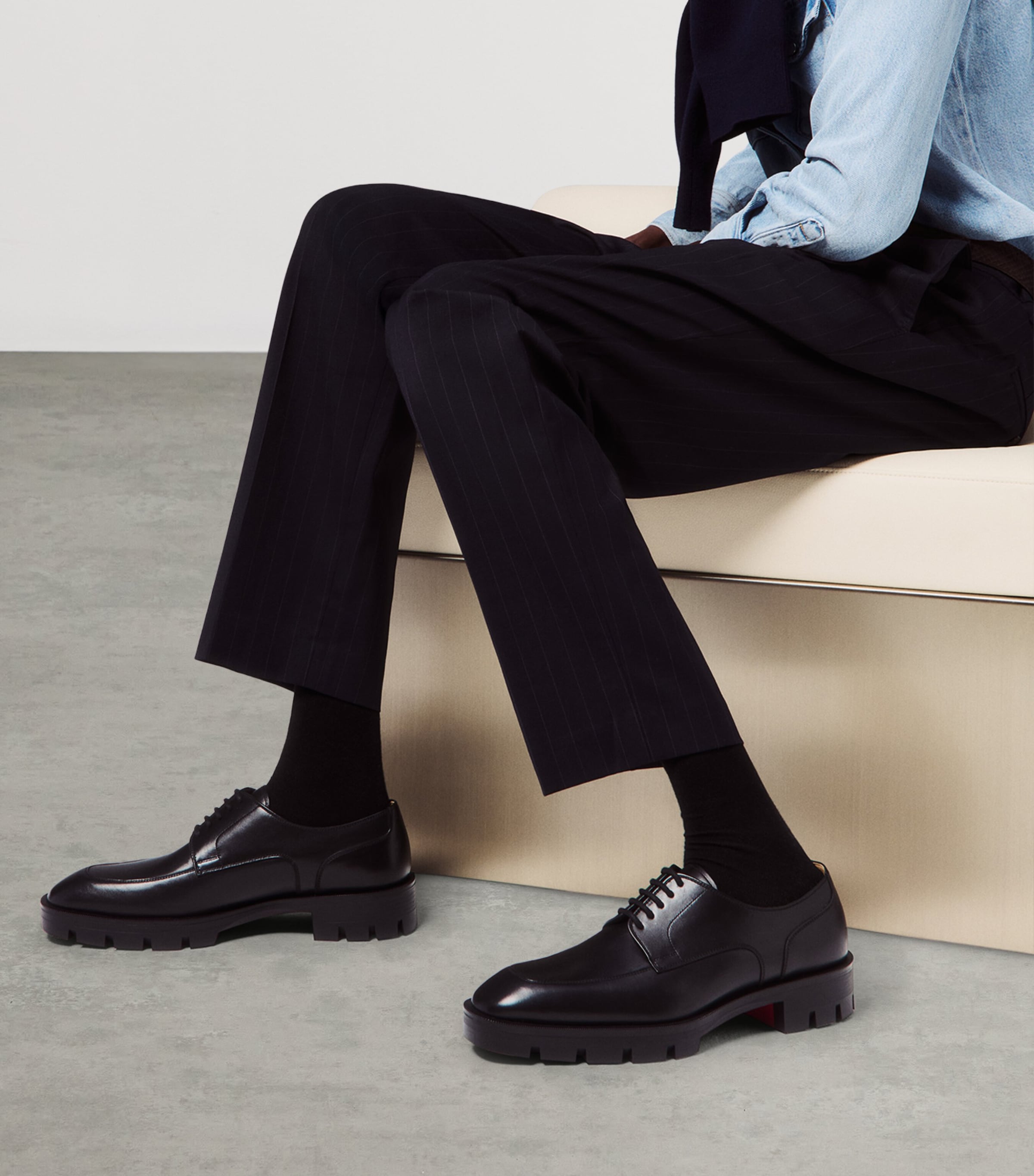 Davisol Lion Leather Derby Shoes