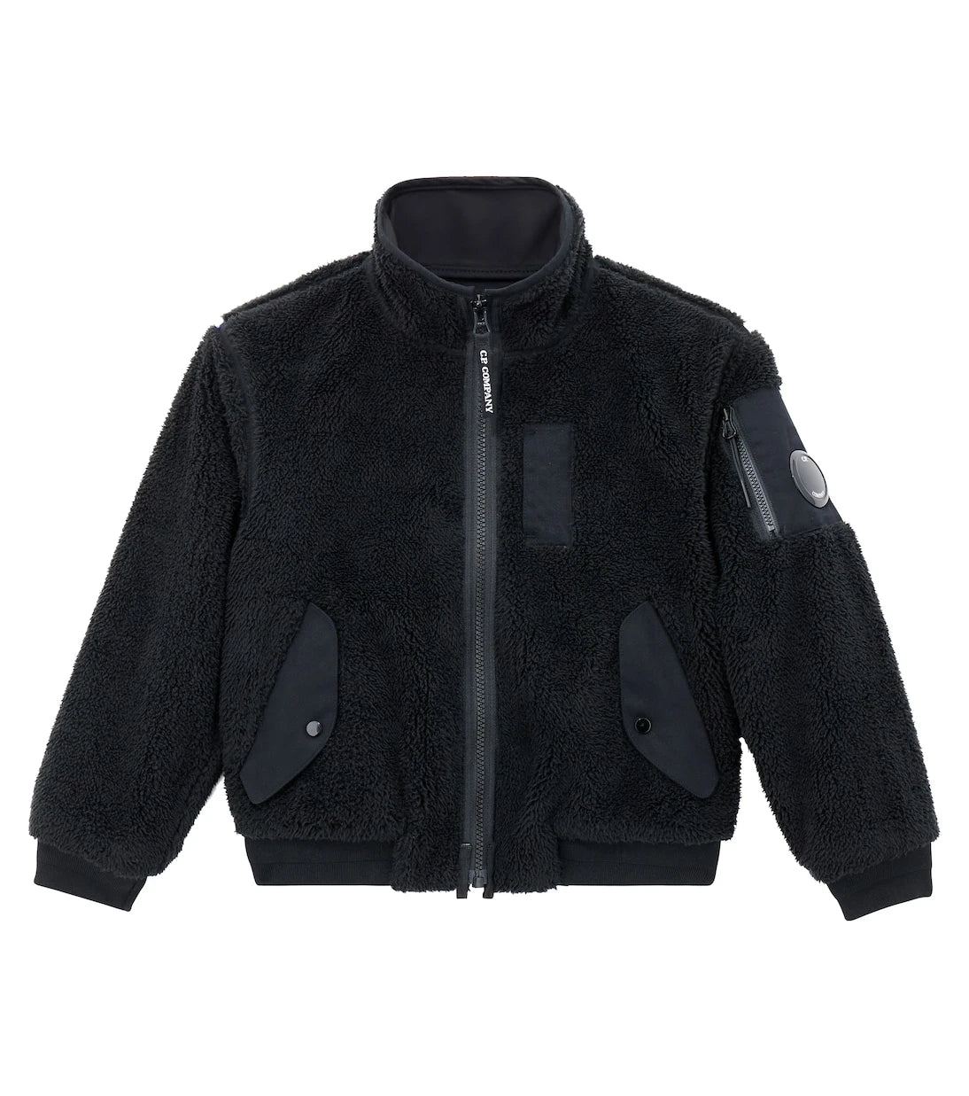 C.P. Company Kids - Lens teddy fleece jacket