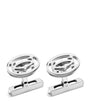 Sterling Silver Double C de Cartier Cufflinks