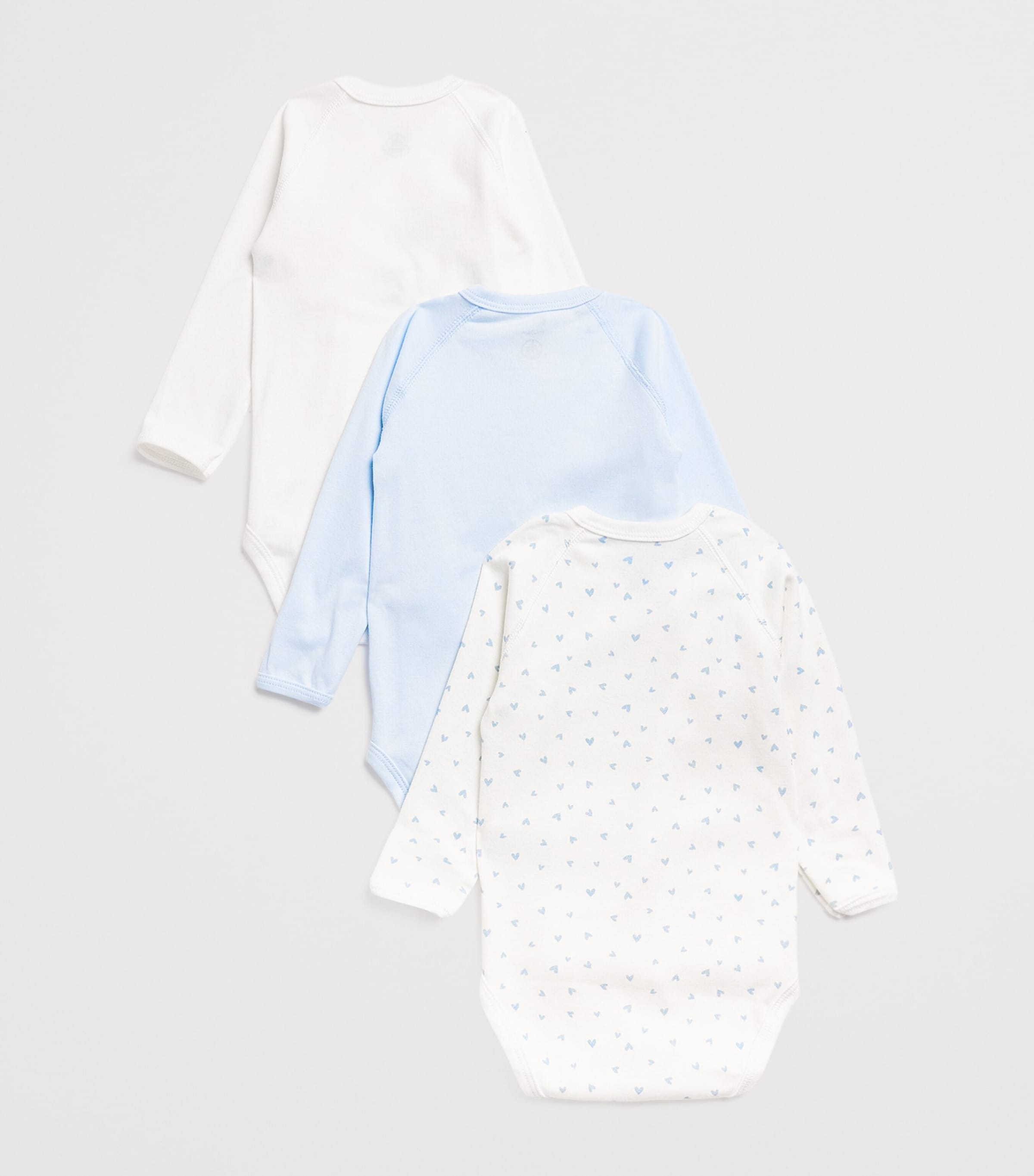 Set of 3 Organic Cotton Bodysuits (1-12 Months)