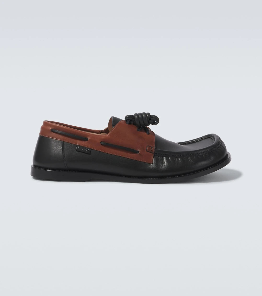 Loewe - Campo leather boat shoes