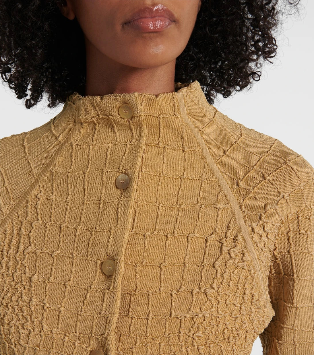 Jacquemus - Scala croc-effect cardigan