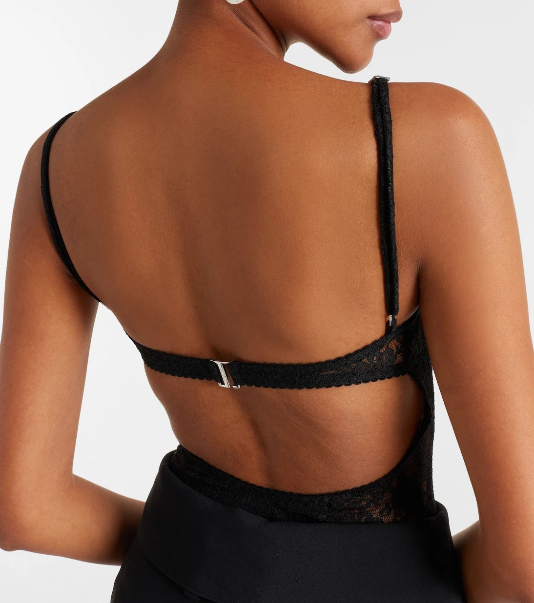 The Attico - Floral lace bodysuit