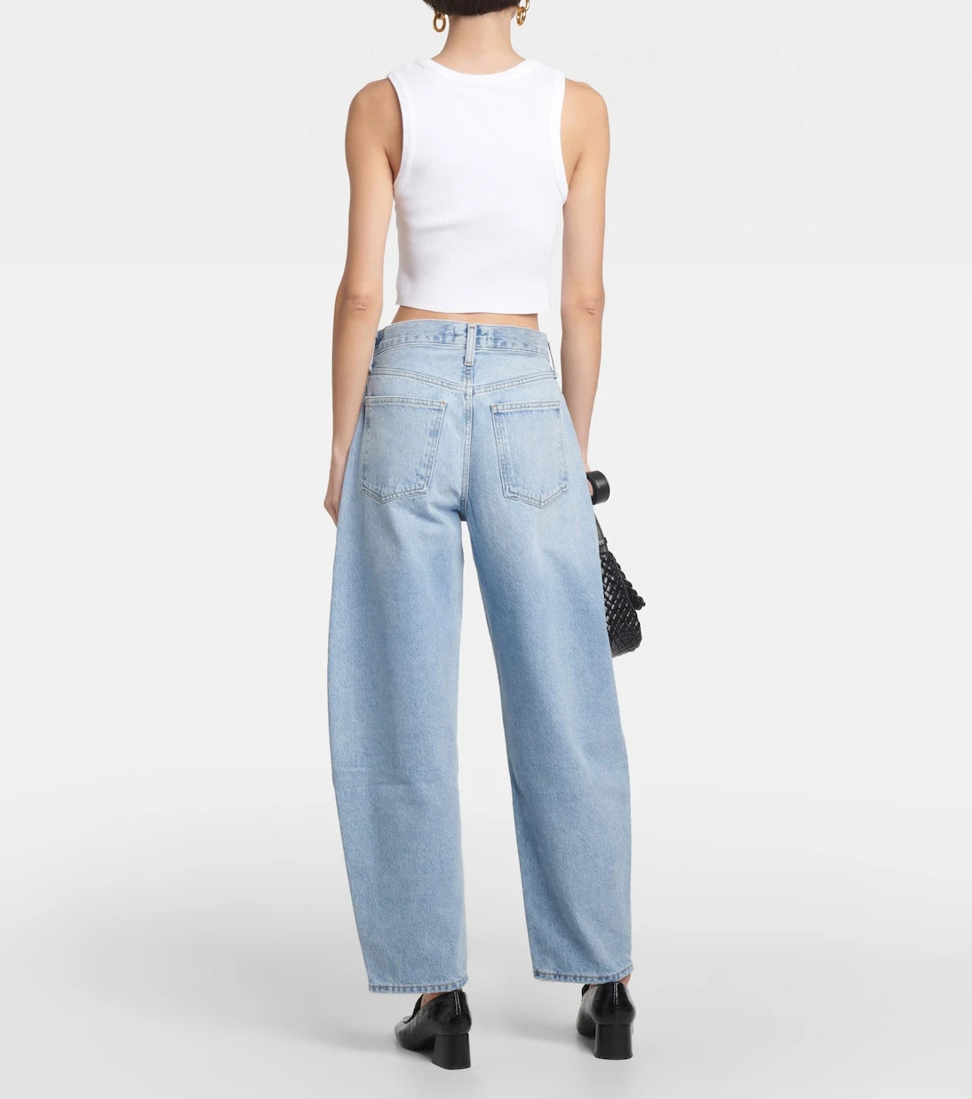 Agolde - Ribbed-knit crop top