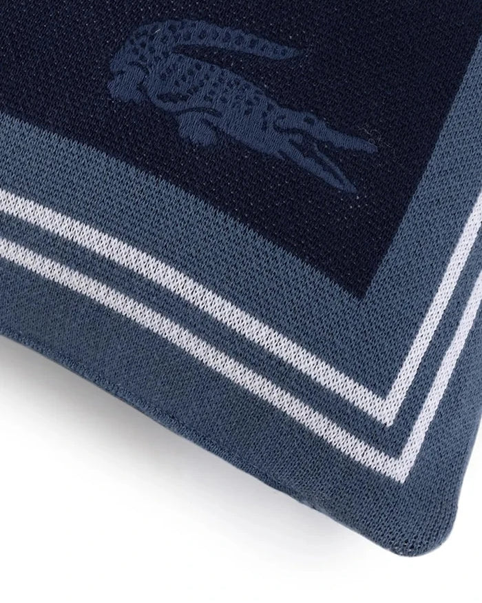 Lacoste L FRAME Marine Pamuk Yastık Kılıfı 45 x 45 cm
