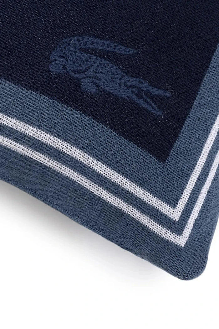 Lacoste L FRAME Marine Pamuk Yastık Kılıfı 45 x 45 cm