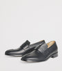 Leather Debossed Logo Loafers